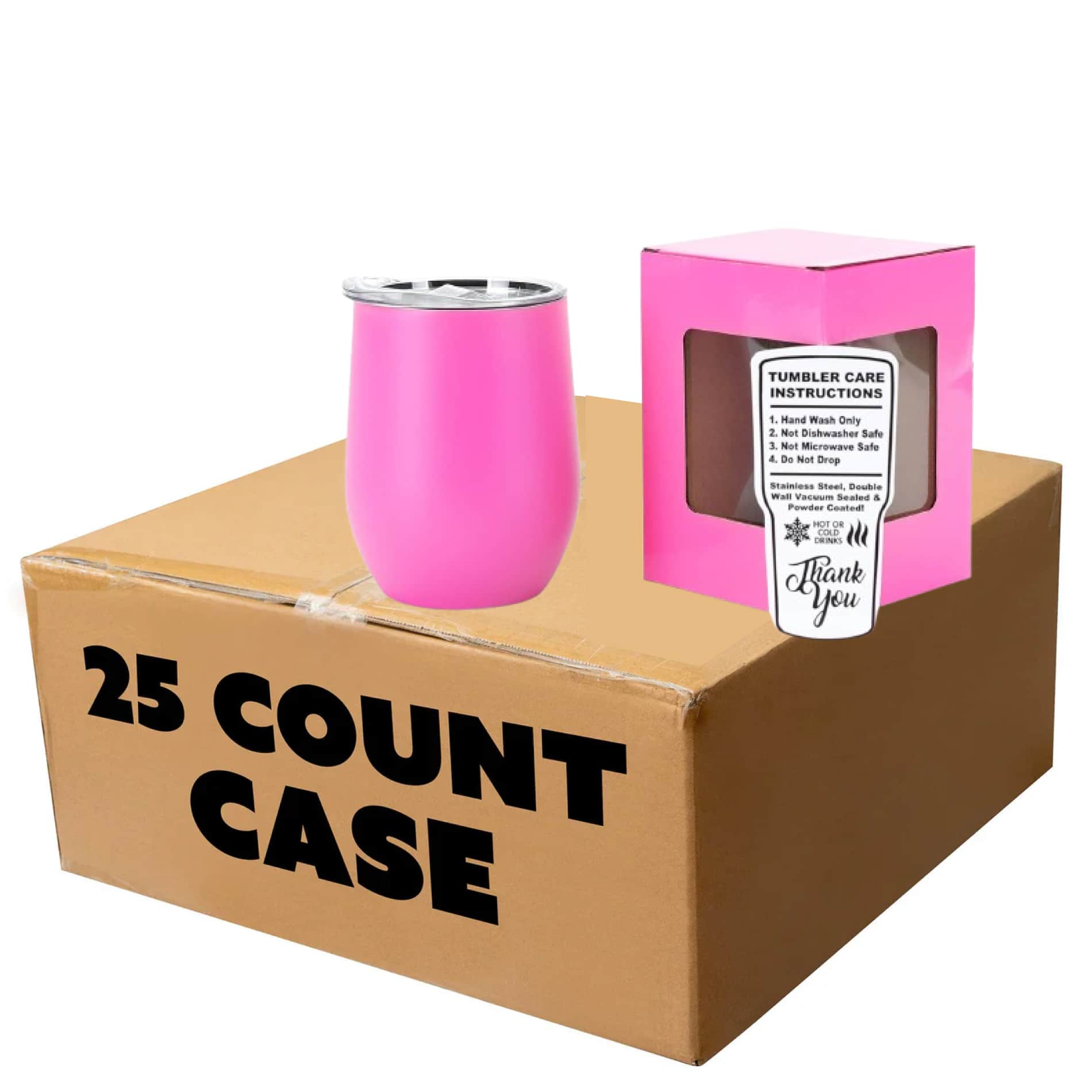 MakerFlo - Wholesale Wine Glass - Makerflo 12 oz Powder Coated Wine Tumbler - Laser Engraving20