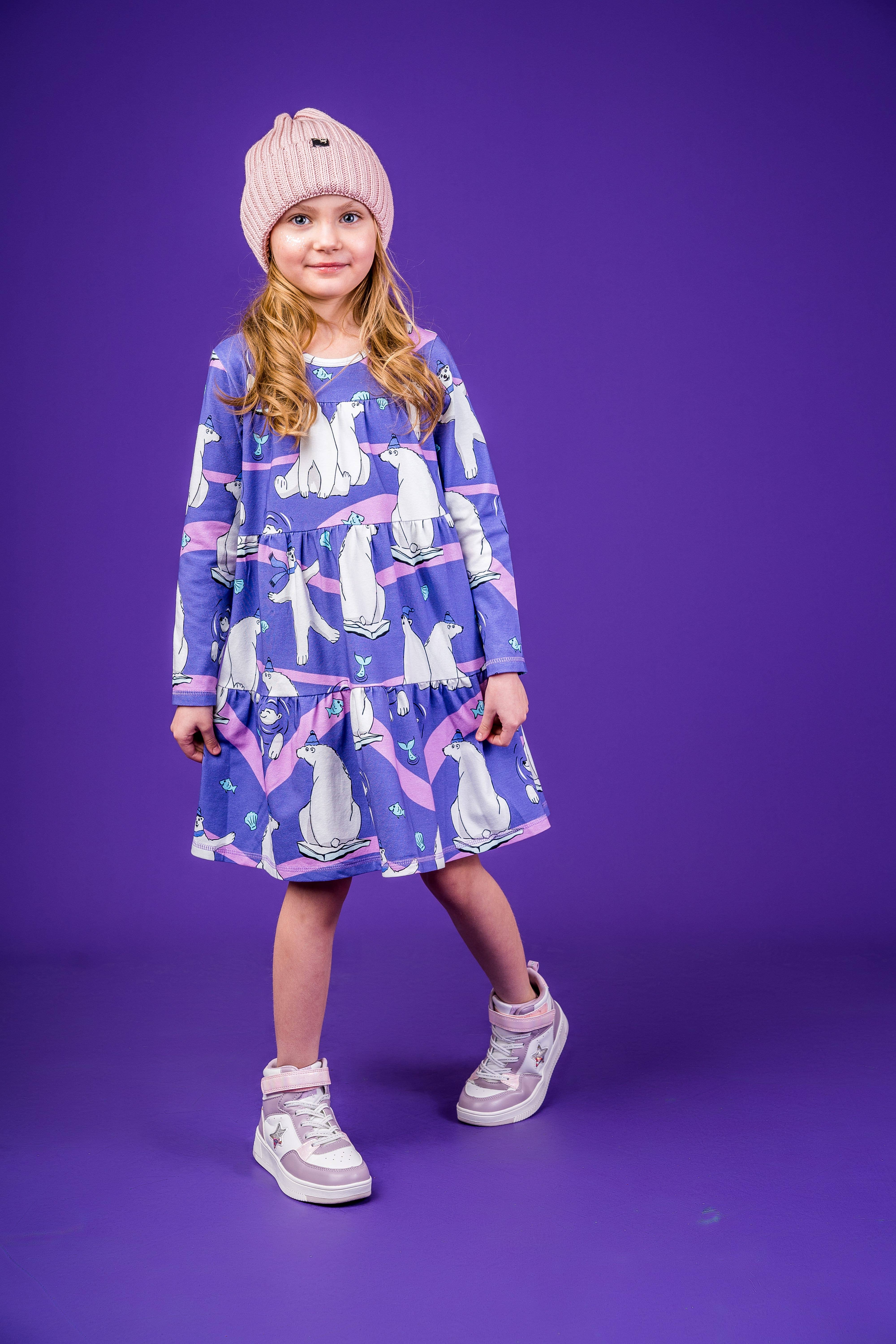 Mullido – wholesale Klänning – Barn – ISBJÖRN - A-LINJEKLÄNNING - AW2415