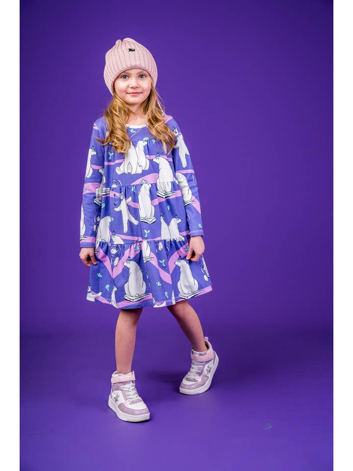 Mullido - Wholesale Dress - Kids - POLAR BEAR - A-LINE DRESS - AW2417