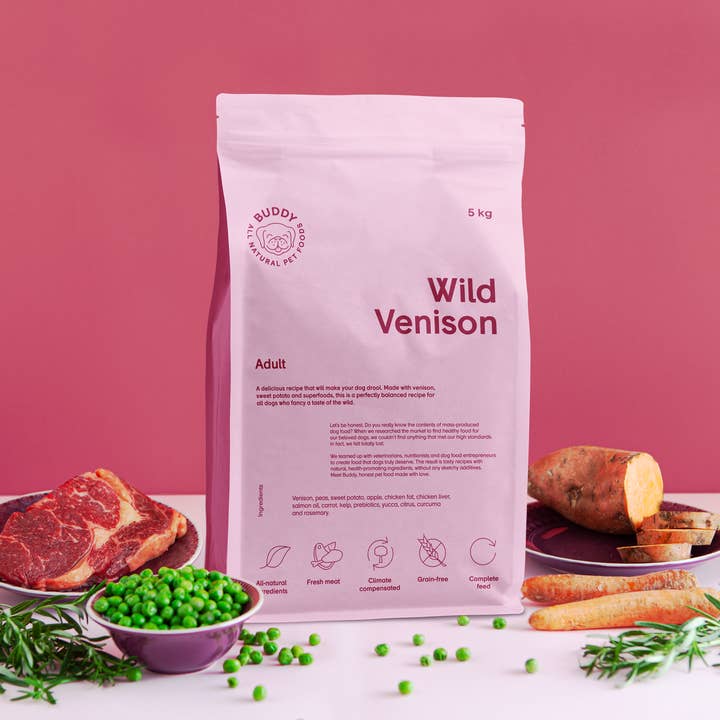 Venaison sauvage pour la vente par Buddy Pet Foods