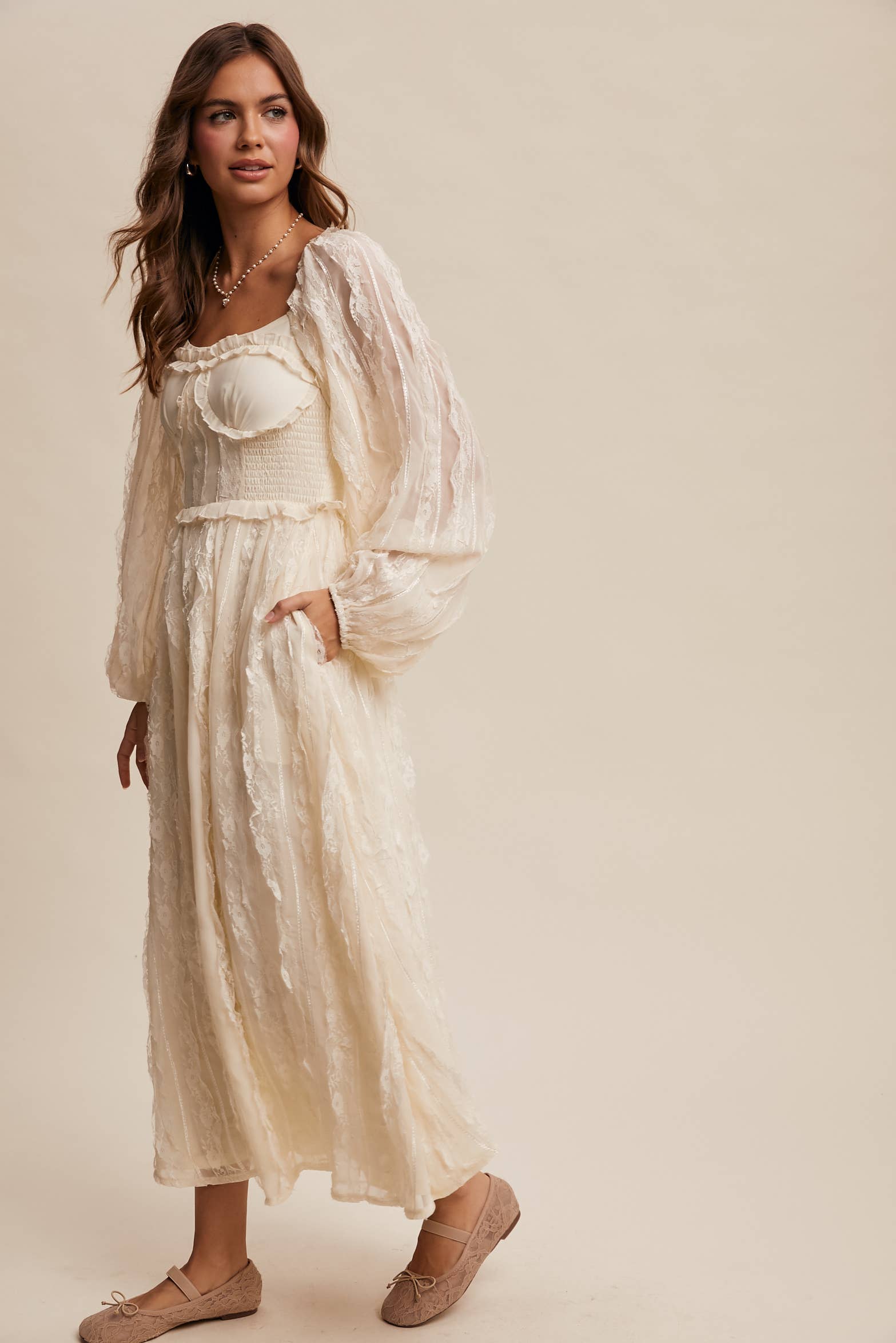 Listicle - Wholesale Dress - Women's - Romantic Lace Midi Dress18