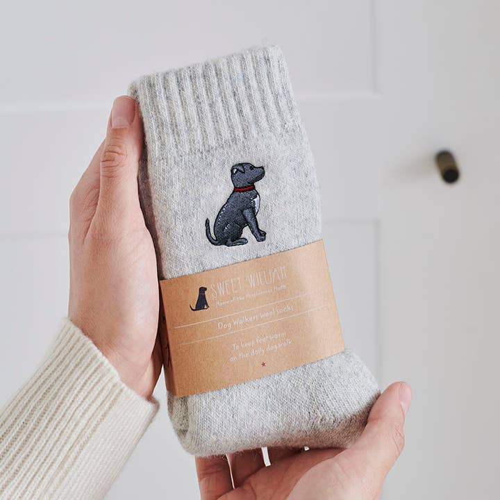 Dog Walking socks - Staffie for wholesale by Sweet William Designs