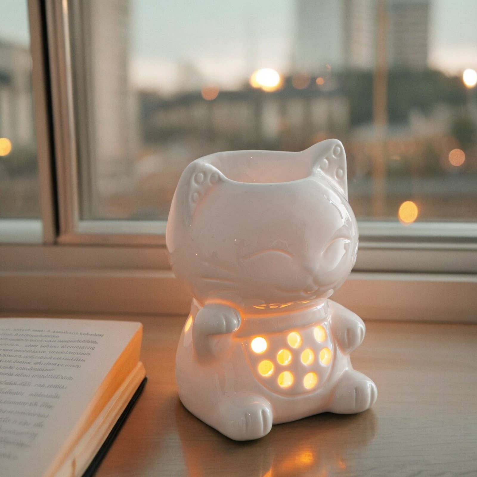 Zen'Arôme - Wholesale Oil Warmer - Ceramy Tommy the Cat Fragrance Burner – Melts Burner8