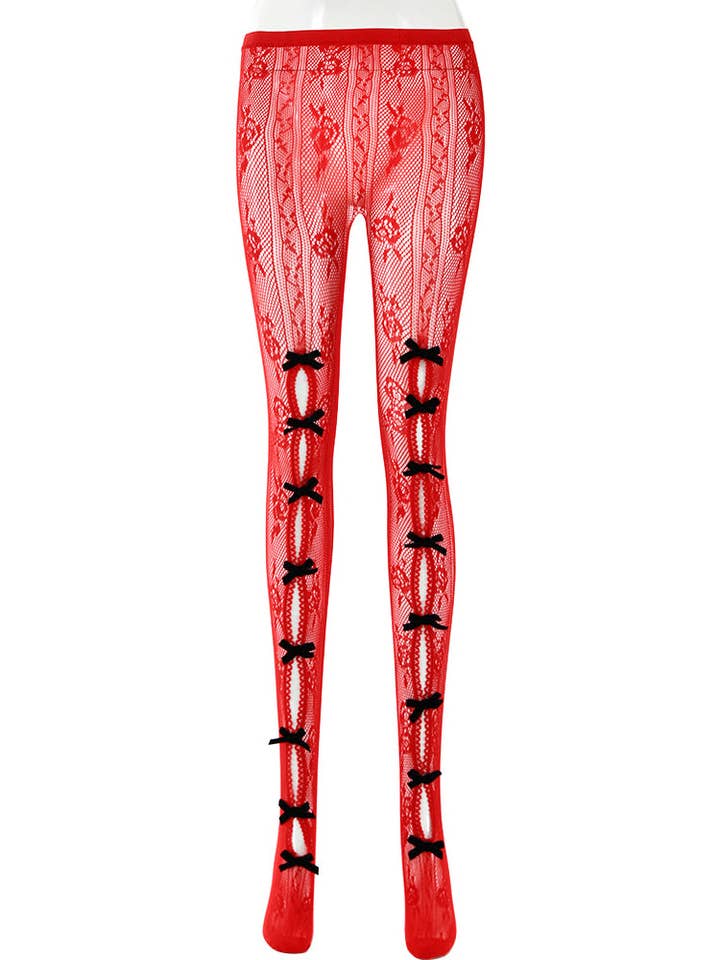 Sweetkama - Wholesale Panty - Dames - Dames panty met punk strik en kleurvlakken SKASC41145