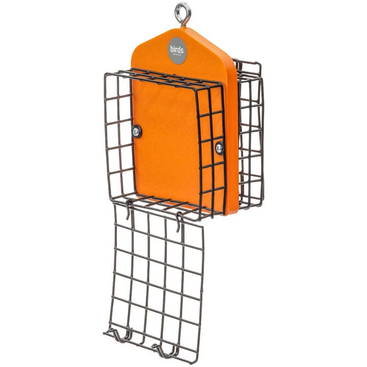 Birds Choice - Wholesale Bird Feeder - Suet Feeder for Two Cakes in Orange Recycled Plastic4