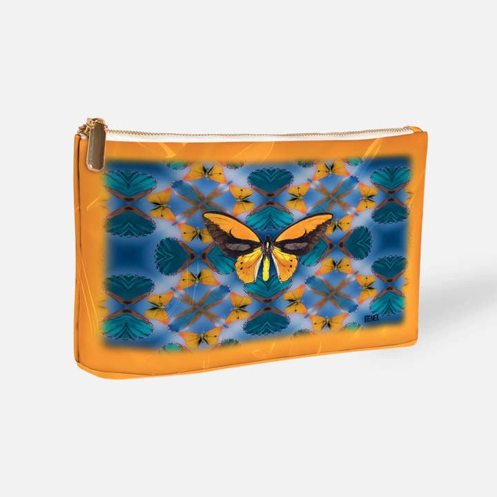 David Stesner ArtHouse - Wholesale Makeup/Cosmetic Bag - Firefly Kaleido (Blue Tie-Dye)0