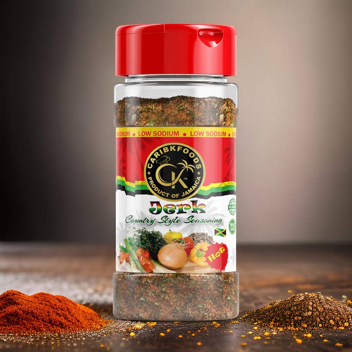 Caribbean Kitchen Kosher Hot Jerk Seasoning for wholesale by Caribbean Kitchen Foods