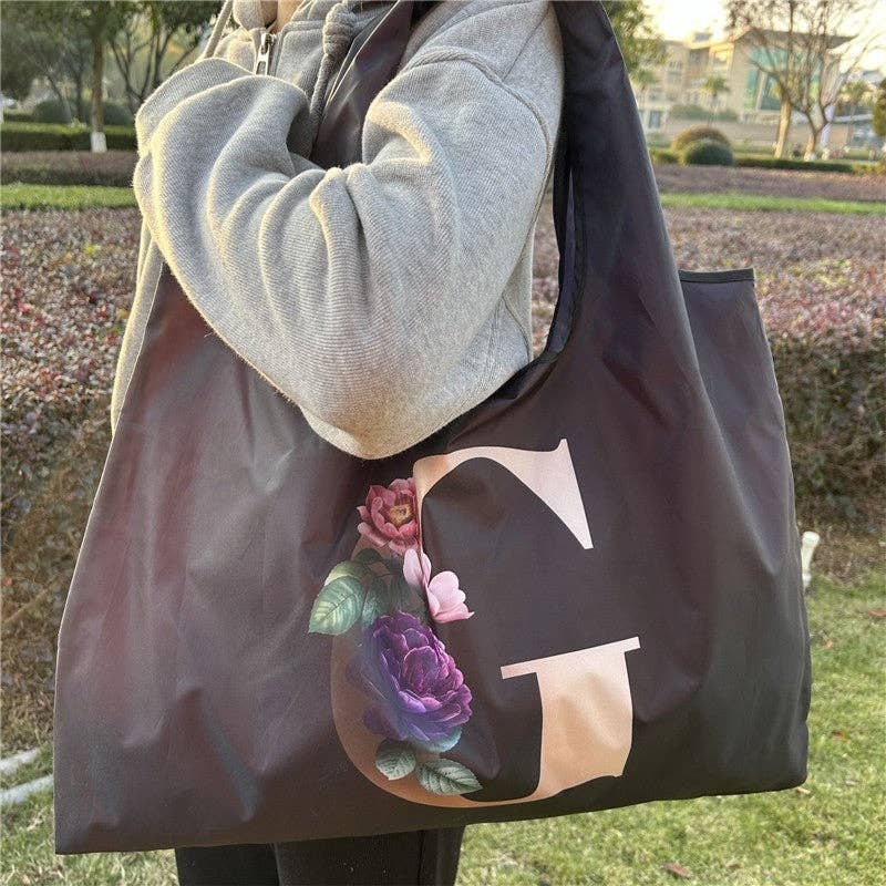 UZ Wholesale Store - Vendita all'ingrosso Borsa tote - Donna - Borsa pieghevole stampata con alfabeto4