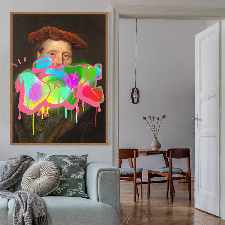 Ink & Drop – wholesale Art print – Dope Graffiti Tag Portrait Print2