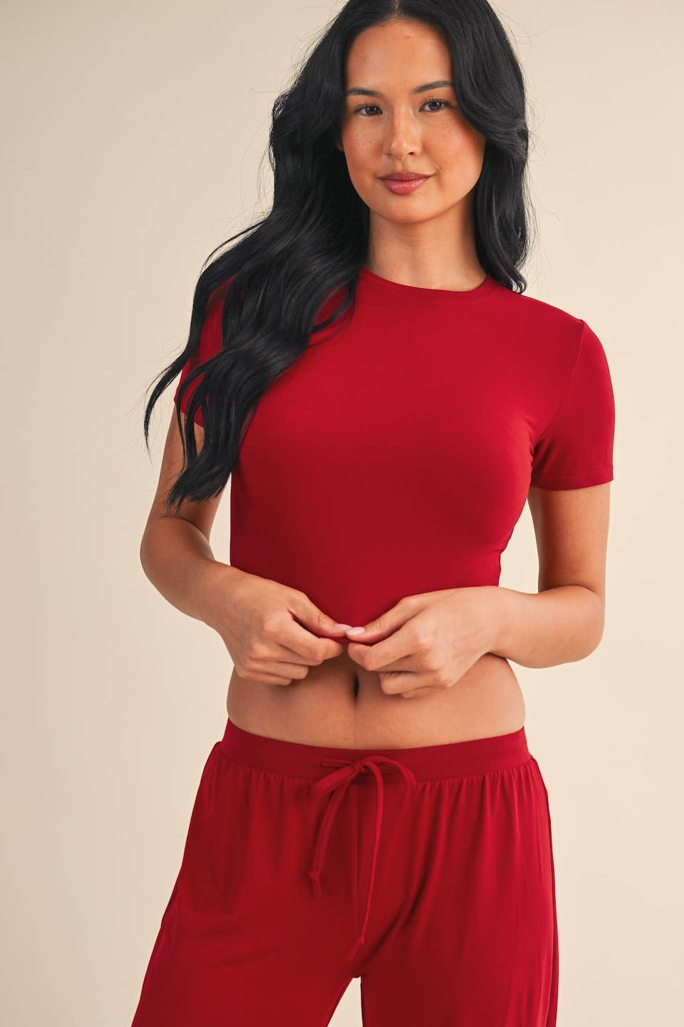 KIMBERLY C – wholesale Athletic top – Women′s – Soft Knit Jersey Crewneck Tee73