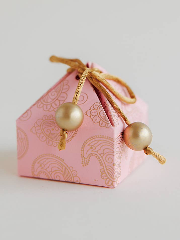 Pink Mini Paisley Gift Box for wholesale by Decorasian