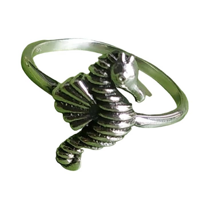 Sea Horse Style 925 Sterling Silver Ring for wholesale by SILVER CAVE