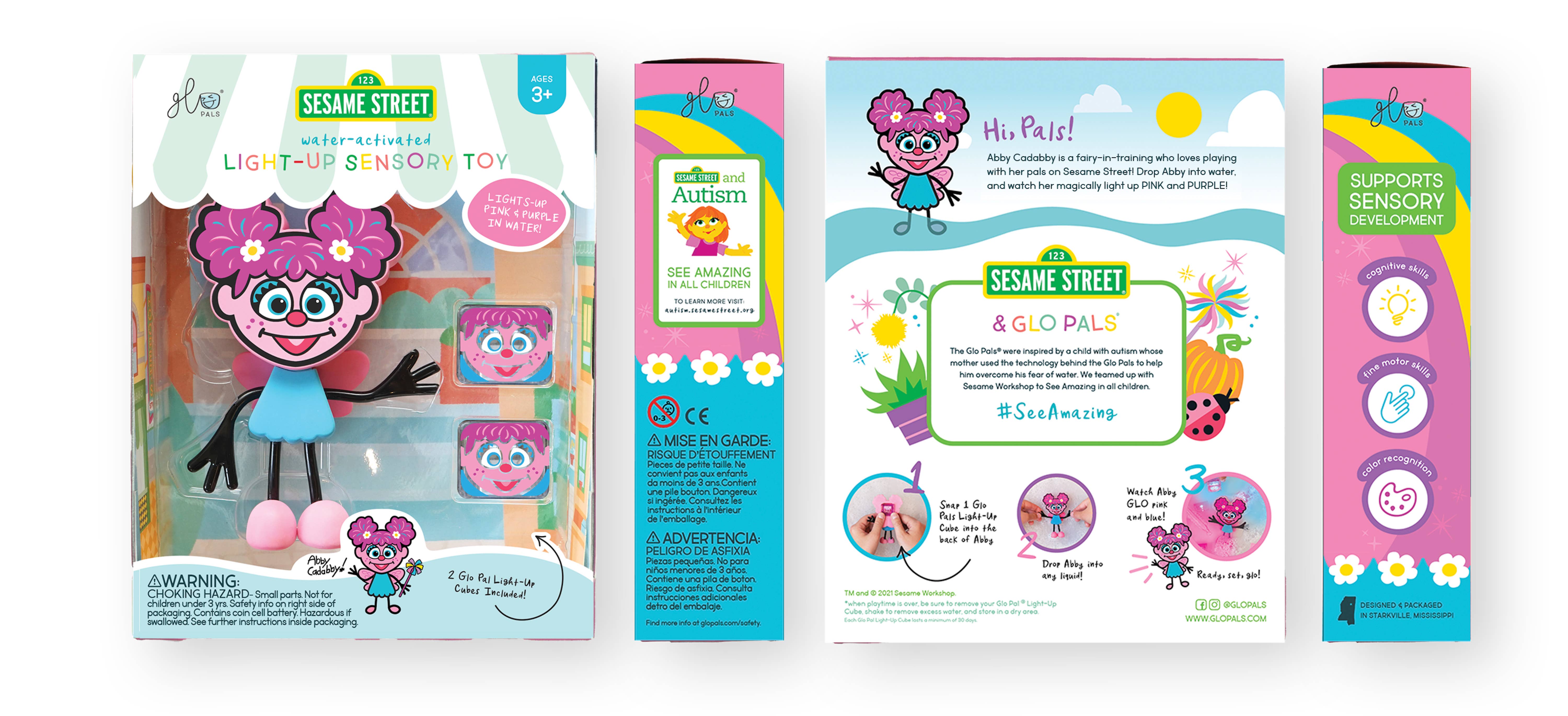 Glo Pals - Vente Jouet lumineux – enfant et bébé - Abby Cadabby - Personnage de Sesame Street6