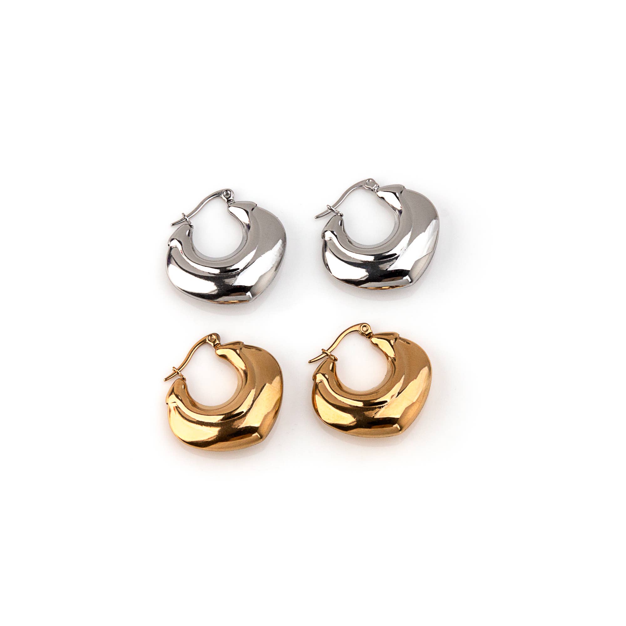 Shebiju - Wholesale Hoop Earrings - Steel Ring GKE230825124