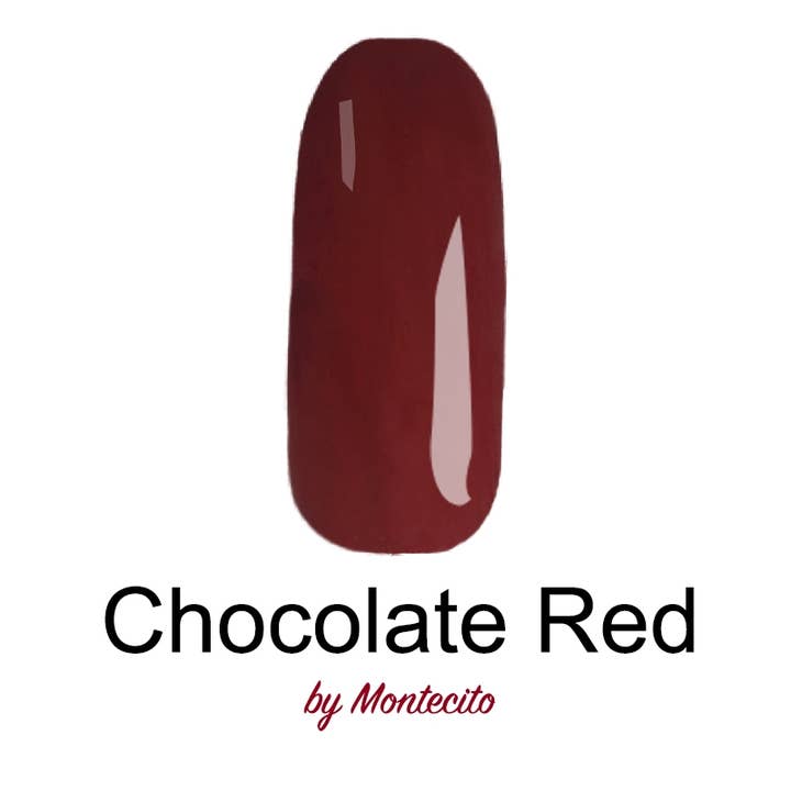 Chokolade rød permanent neglelak for engroshandel hos MONTECITO