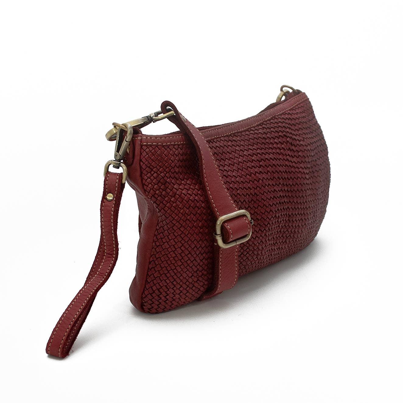 Bolsa Nova Handbags - Wholesale Crossbody Bag - Women's - Laura Woven Leather Crossbody1