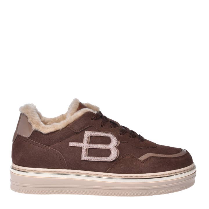 Sneaker Suede Brown for wholesale by Baldinini