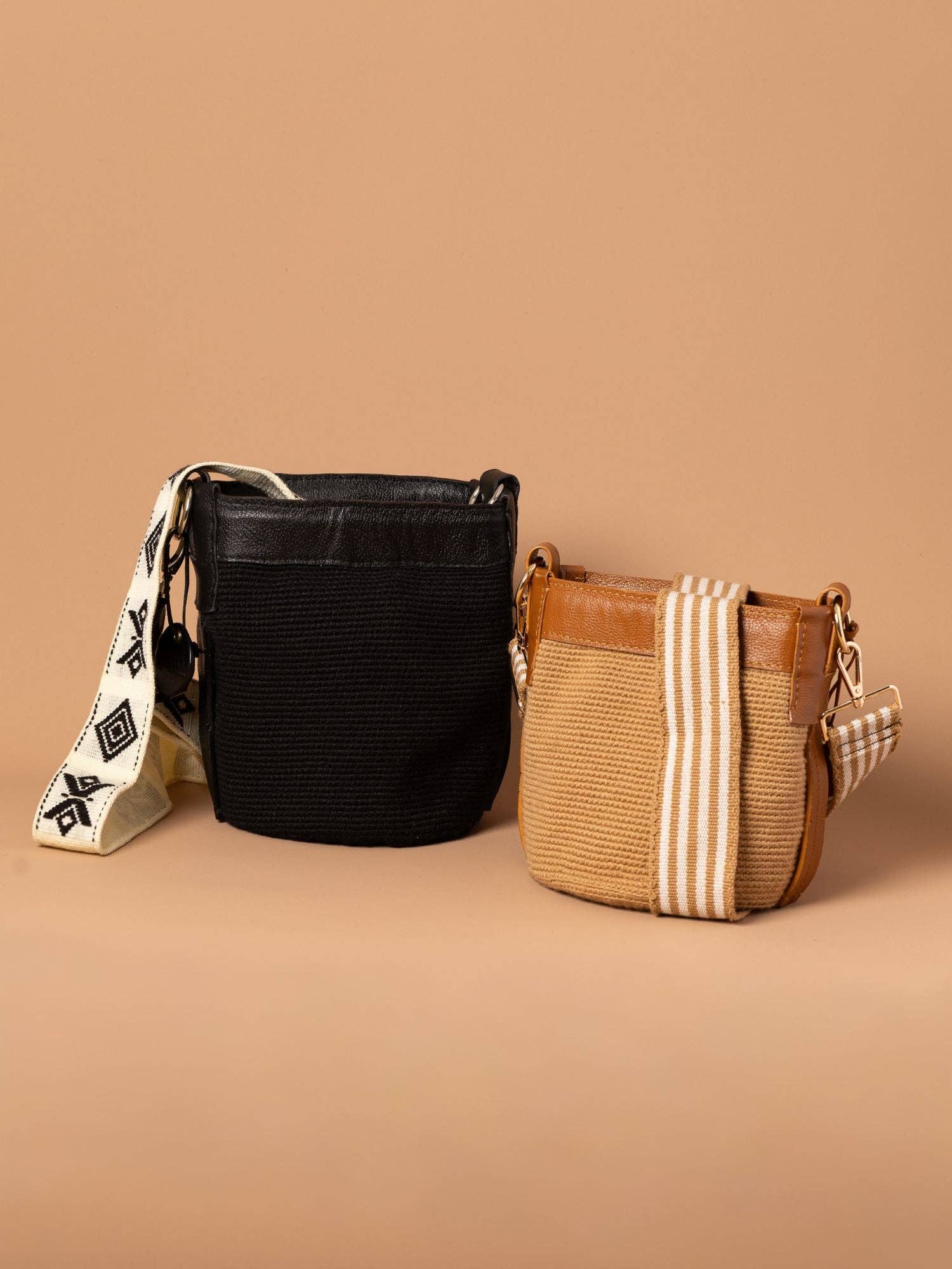 Alejandra Collective - Wholesale Crossbody Bag - Women's - Bianca Crochet Bucket Bag Black1