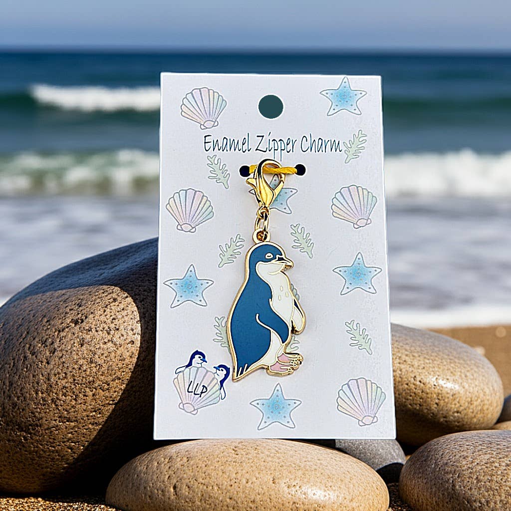 Lucky Little Penguins - Wholesale Individual Charm/Pendant - Charm Blue Penguin 1
