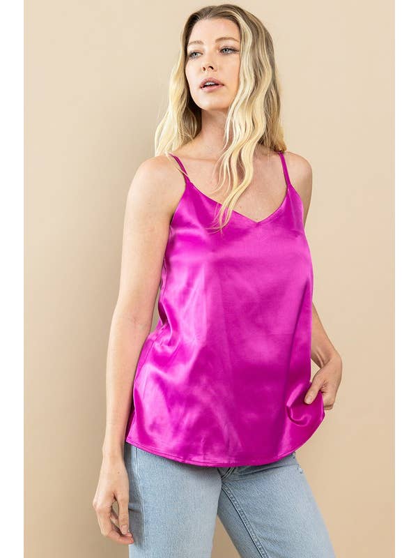 TCEC - Wholesale Tank Top - Women's - CT8590-Satin Flirty Tank Top