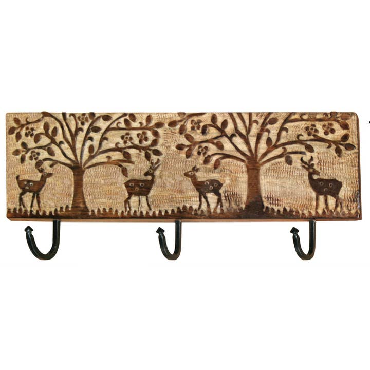 Jafsons International - Wholesale Coat Rack - Mango Wood Coat Rack-Deer