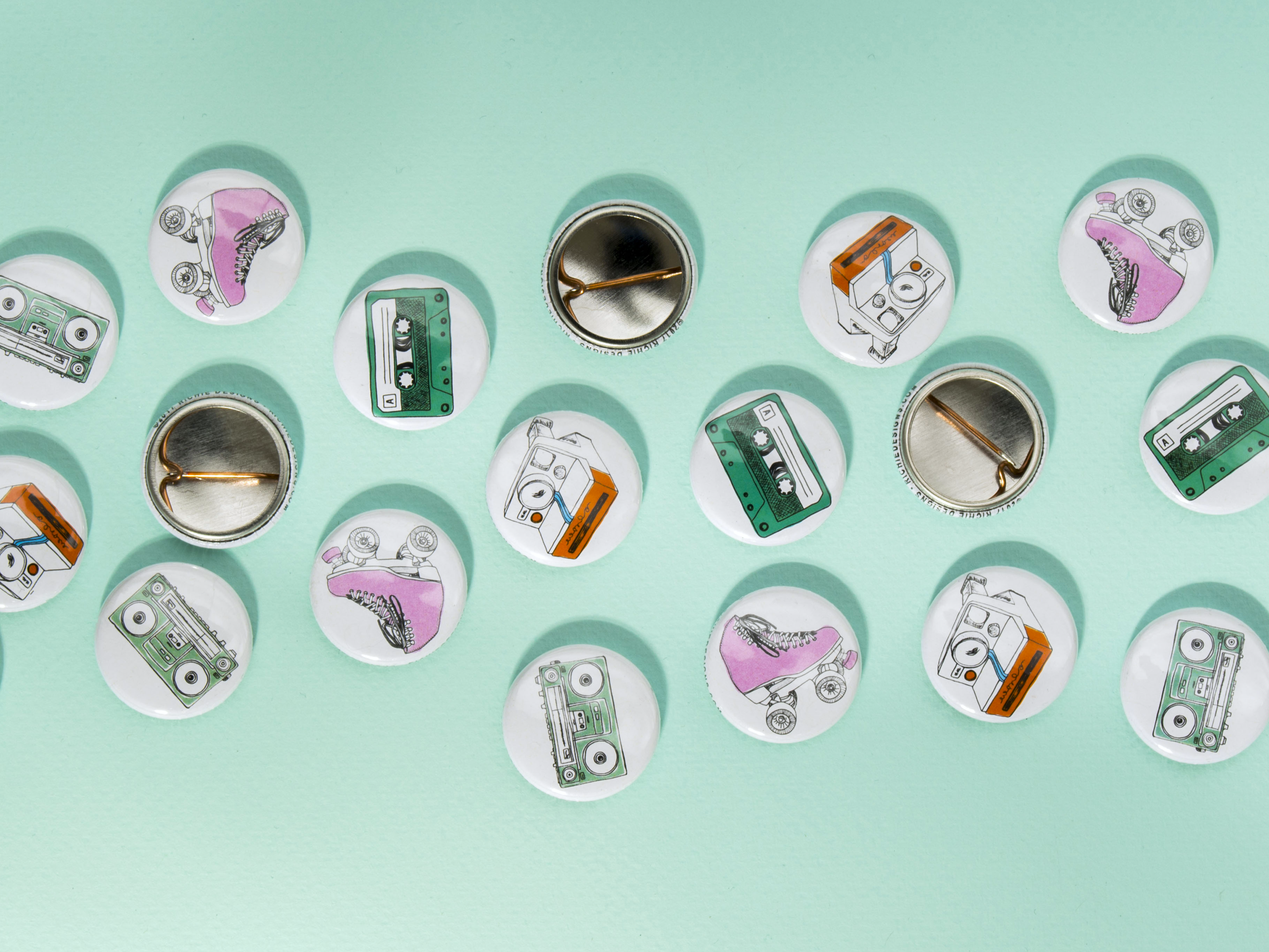 Richie Designs - Wholesale Birthday Card - Going To Party Like It's 1999 - lapel Pin greeting card1