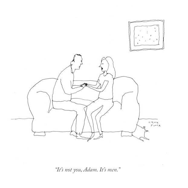 Impression typographique It's Not You, It's Men pour la vente par Liana Finck