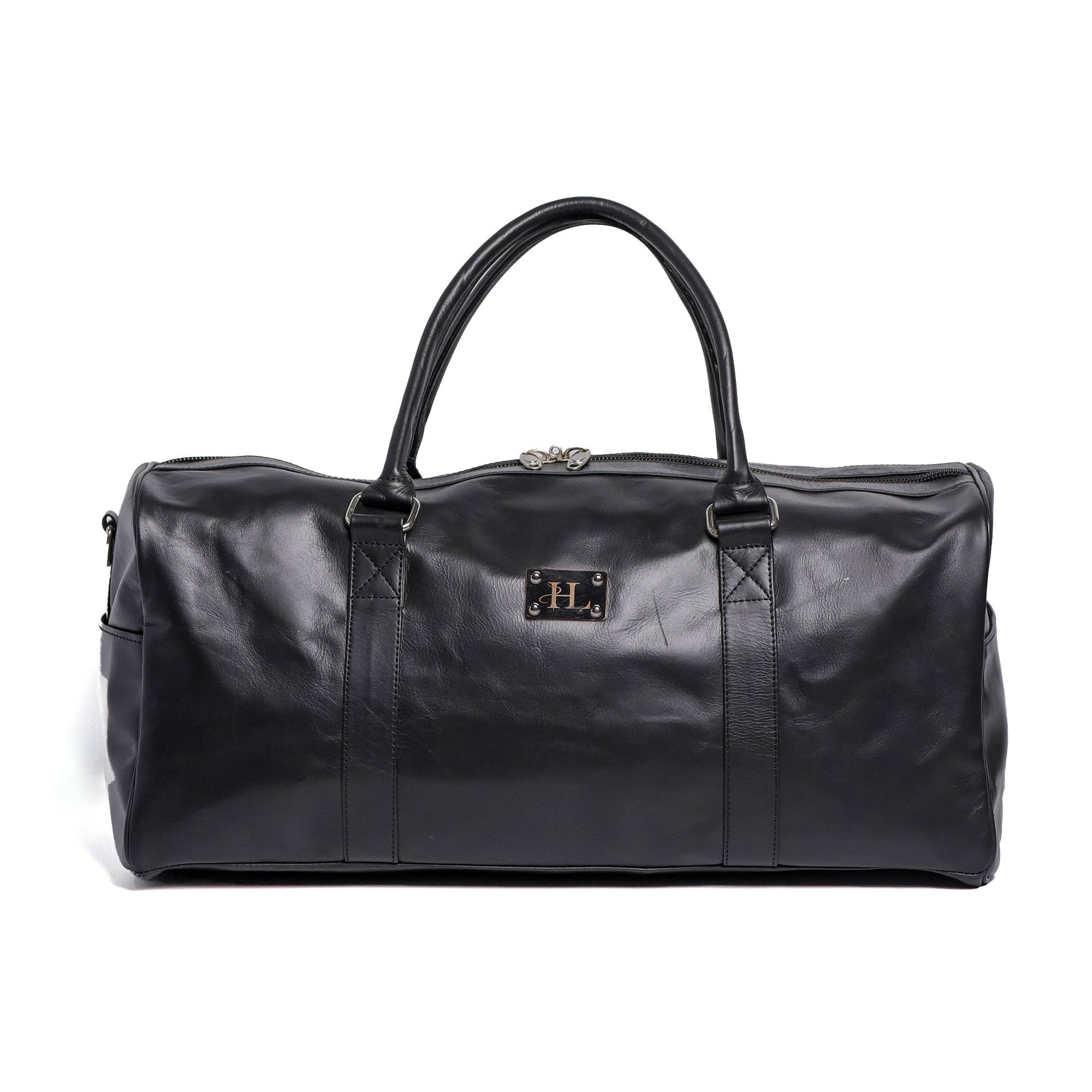 Hammi Leathers - Wholesale Weekender Bag - Unisex - Camel Brown Finished Leather Duffle Bag – Spacious & Durable0