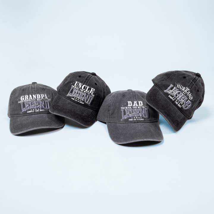 Pavilion - Wholesale Baseball Cap - Men's - Dad - Dark Gray Washed Cotton Twill Hat4