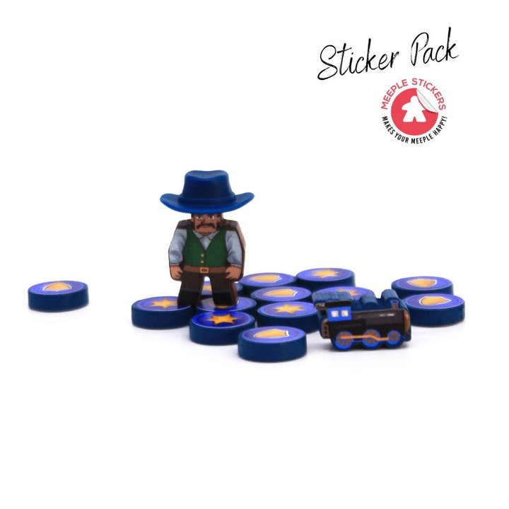 Meeple Stickers – Engroshandel Brætspil – The Great Western Trail - Argentina Klistermærkesæt2
