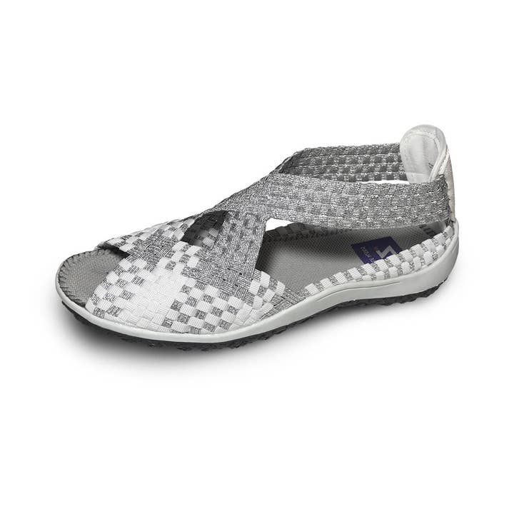 Saletto - White/Silver-116 for wholesale by Zee Alexis