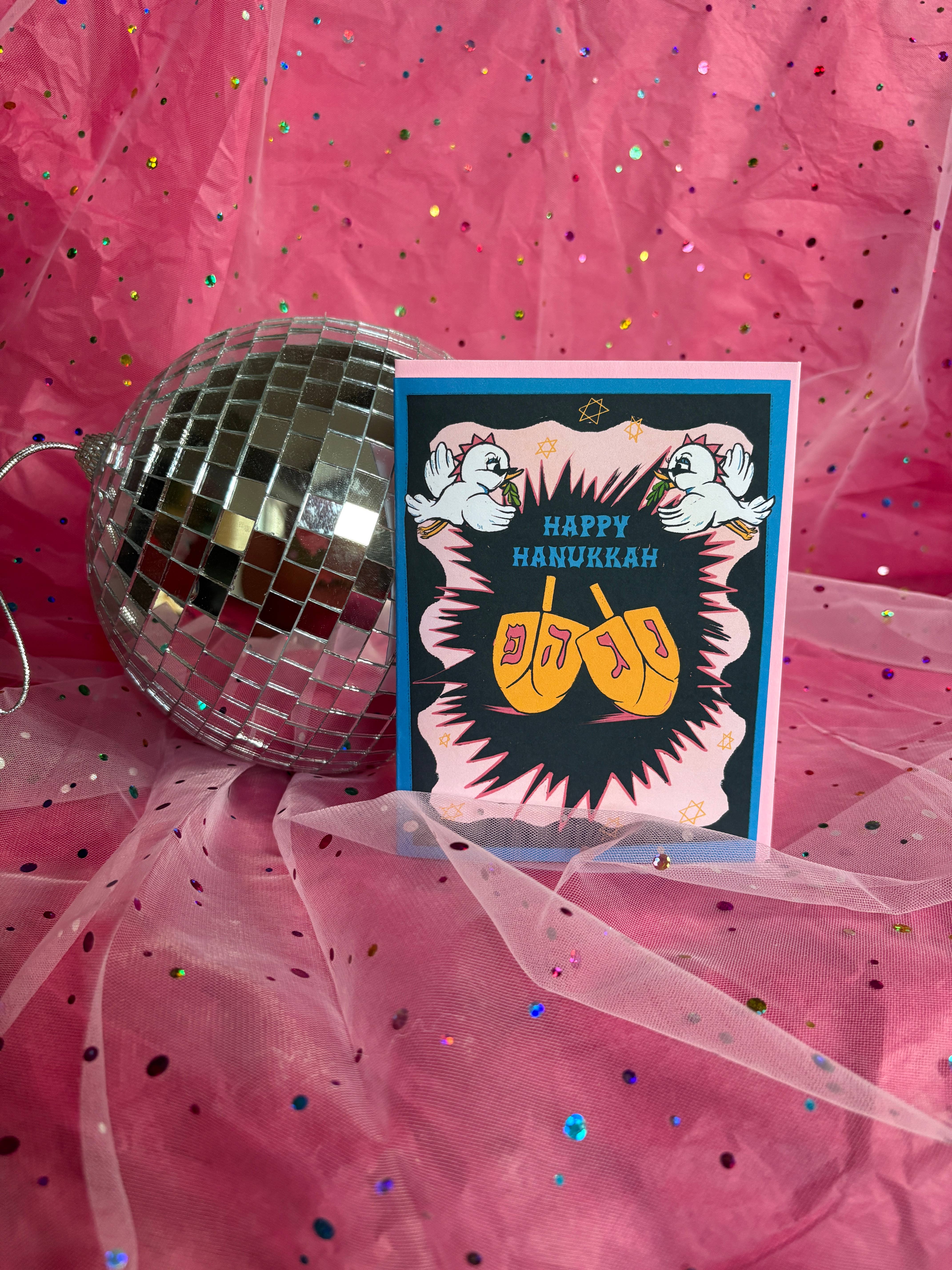 HanFran - Wholesale Hanukkah Card - HAPPY HANUKKAH Holiday Card2