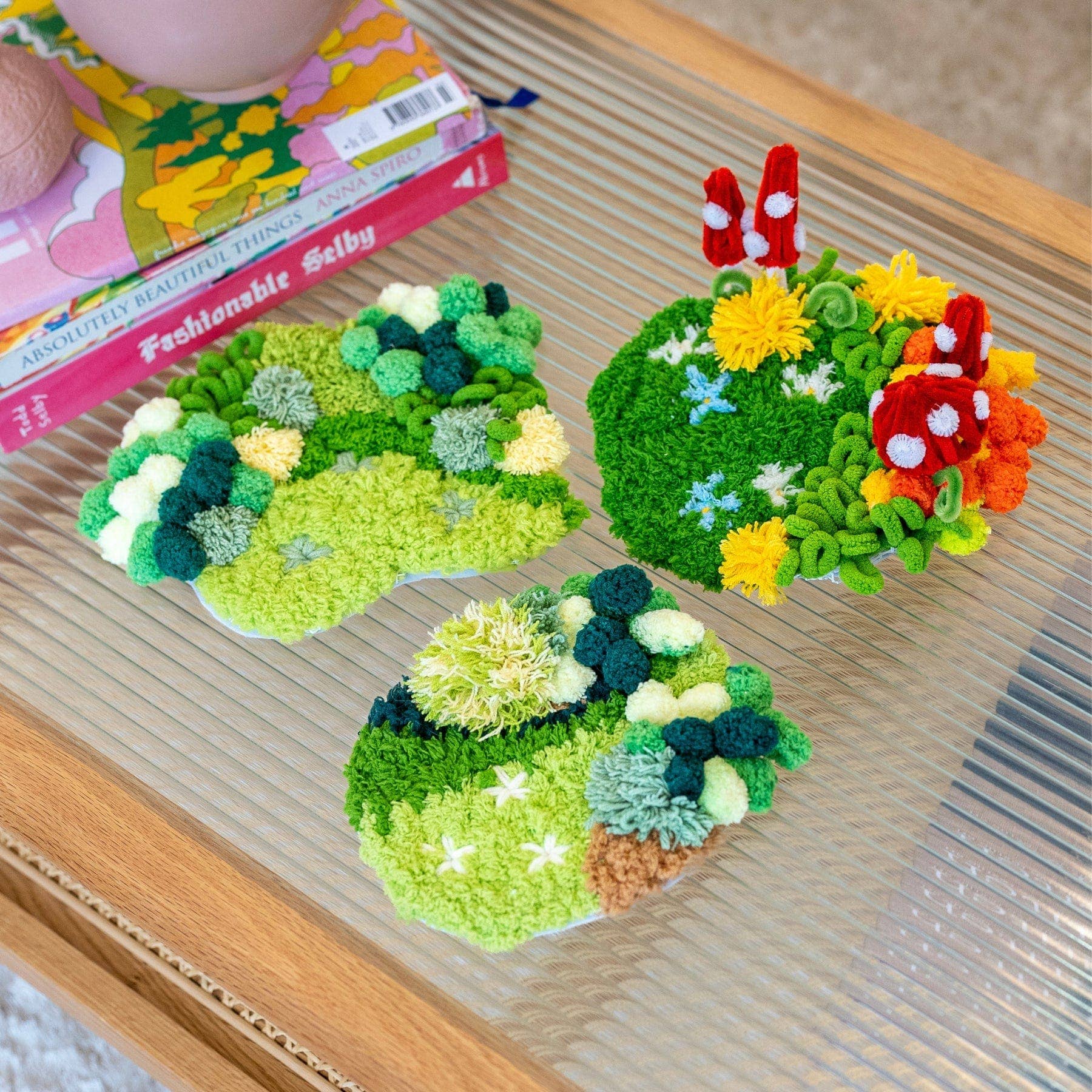 Craft Club – Kit de artesanato DIY por atacado – PRADO DE COGUMELOS - Kit de Bases para Copos de Musgo8