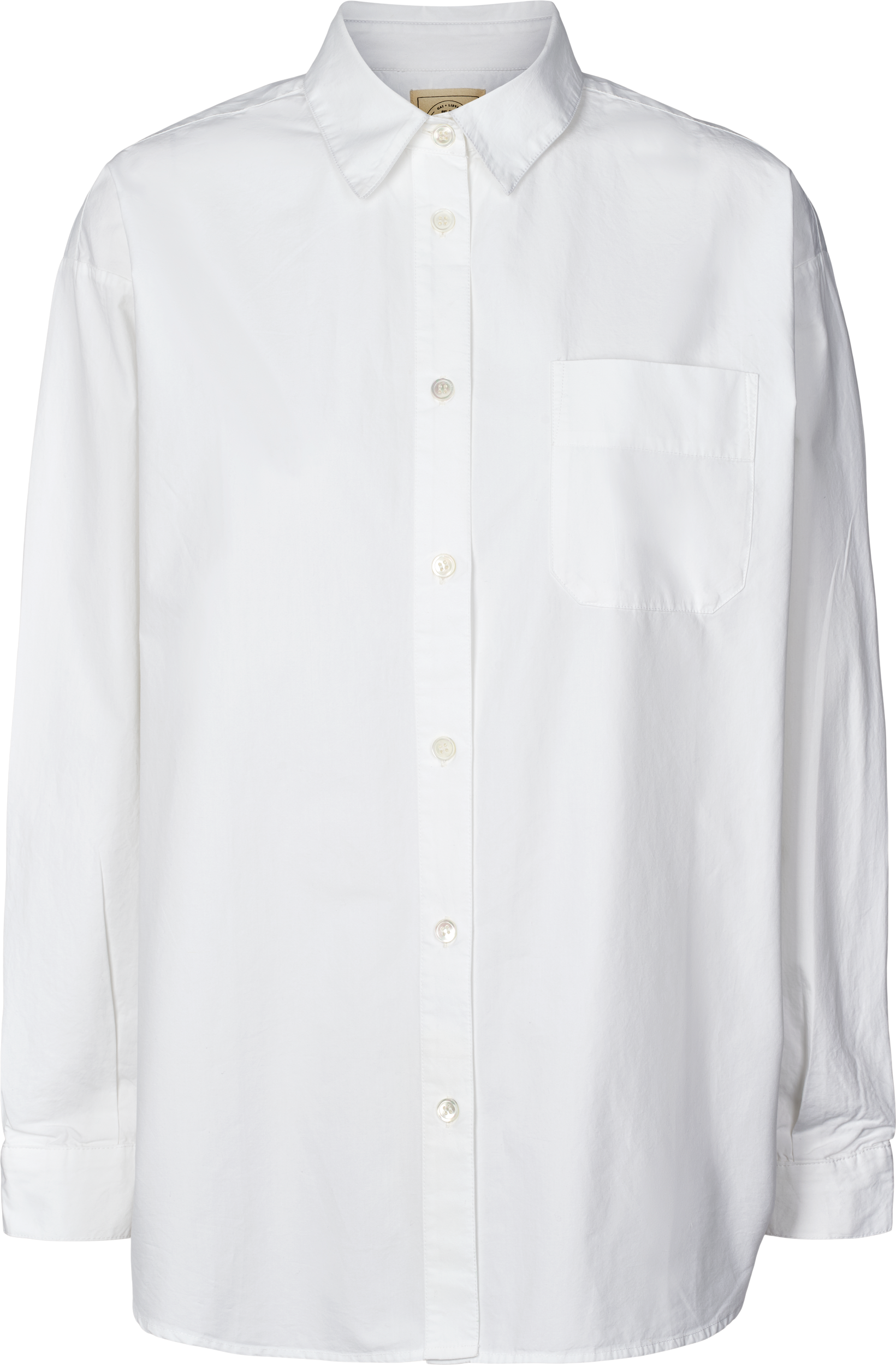 gai-lisva - Wholesale Button Down Shirt - Women's - Astrid Shirt Poplin Gots 243975 - White4