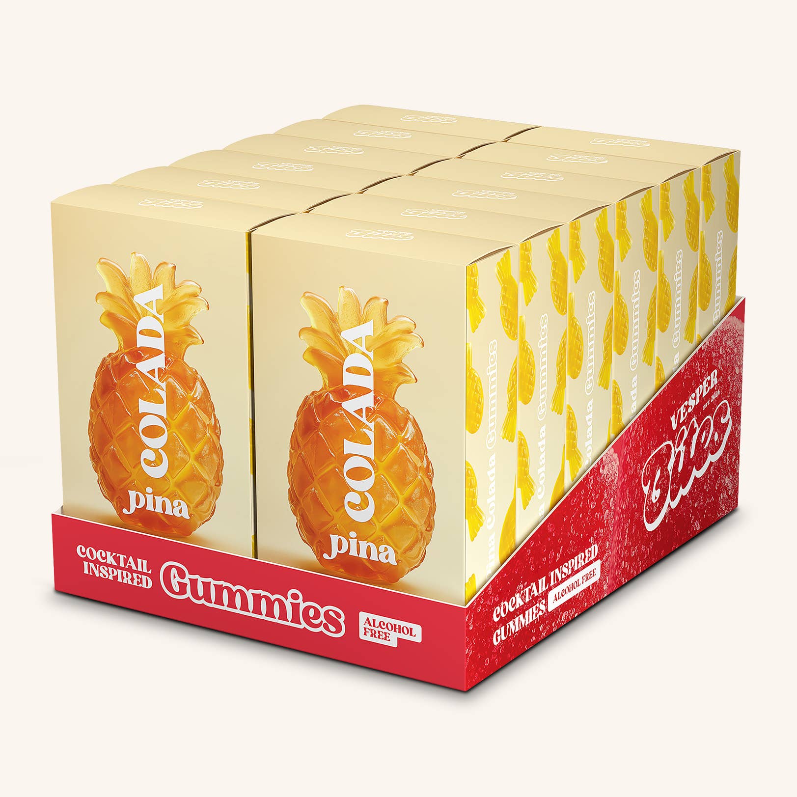 Vesper Bites (No duties | Ships from CAN/USA) – wholesale Gelégodis – Pina Colada-godis, sega och utan alkohol3