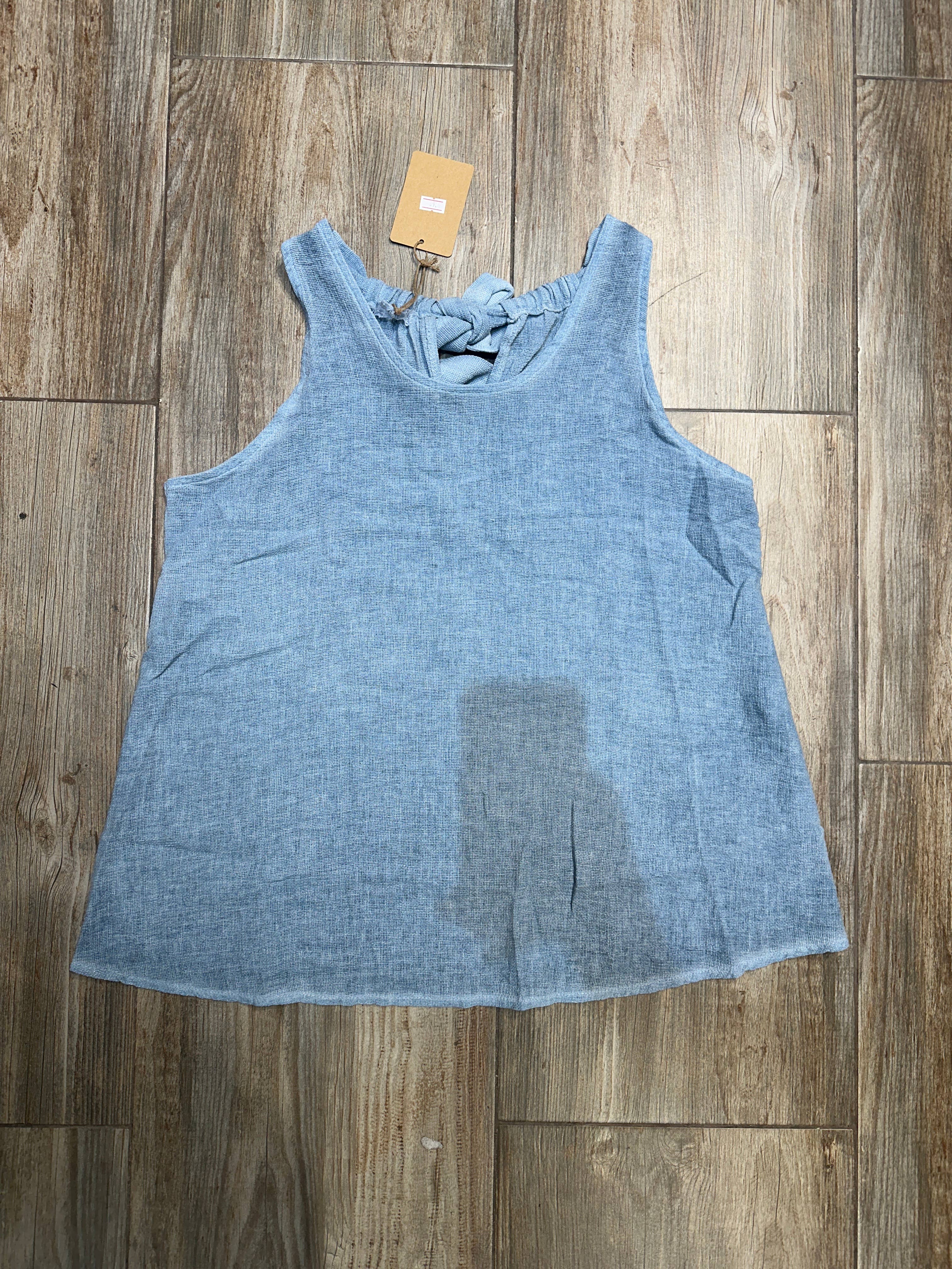 LÉA & LUC - Vente Débardeur – femme - Débardeur en 50% coton et 50% Lin REF. 916836