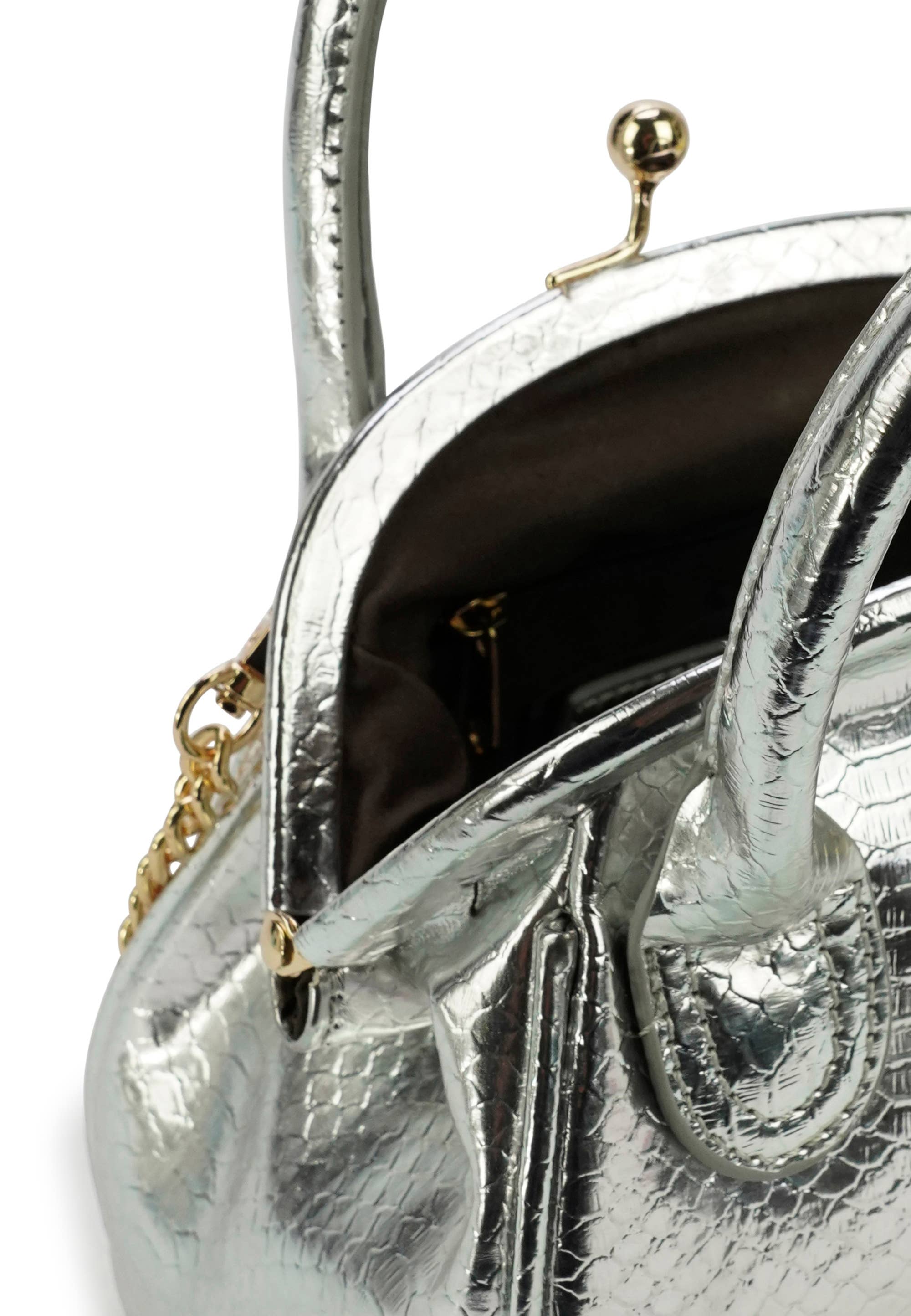 HJS - Wholesale Shoulder Bag - Women's - 'MARIPOSA' Crossbody Bag - Small Size with Snake Print14