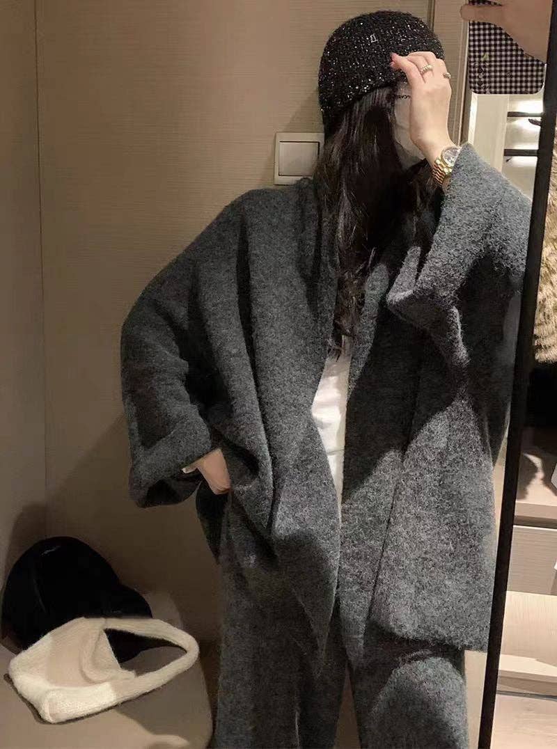 Marayn - Wholesale Lounge Set - Women's - 2025 Autumn Luxury Lounge Knit Set Chic Oversized Style16