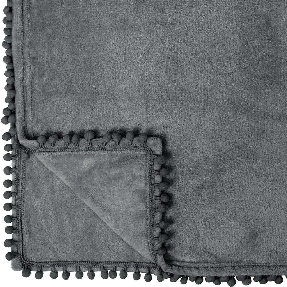 Pavilia – wholesale Prydnadsfilt – Filt med pompom-fransar75