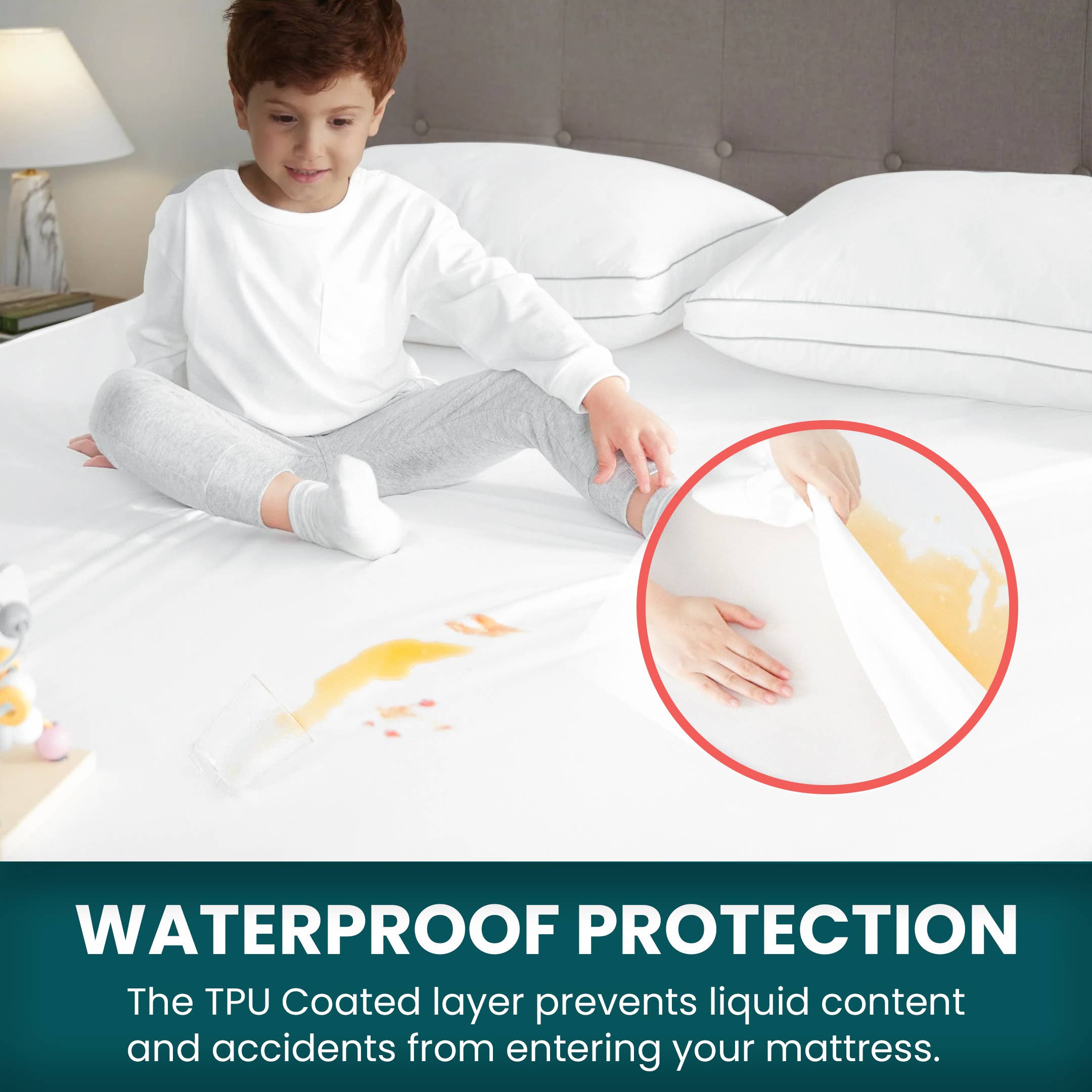 Cottonpassion_US - Wholesale Mattress Pad/Protector - Mattress Encasement Zippered Waterproof Mattress protector7