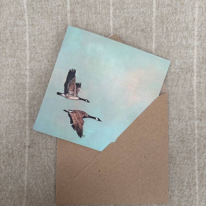 Portrait of Clouds - Wholesale Everyday Greeting Card - Canada Geese Greetings Card "Sacrosanct" - Luxury Cardstock6