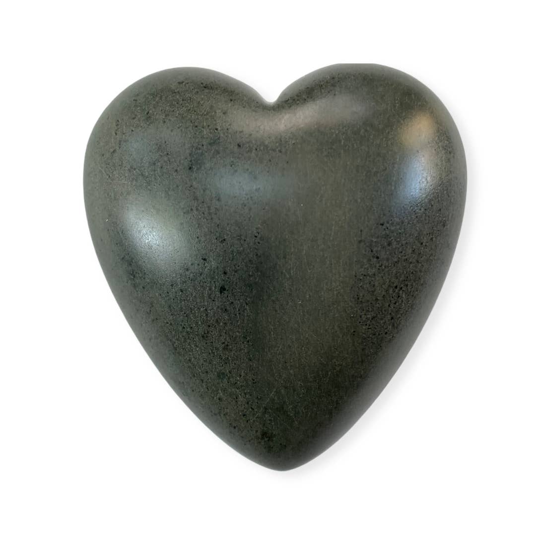 Dandarah (Ships from Canada) - Wholesale Decorative Tabletop Object - Riverstone Hand-carved Heart from Haiti