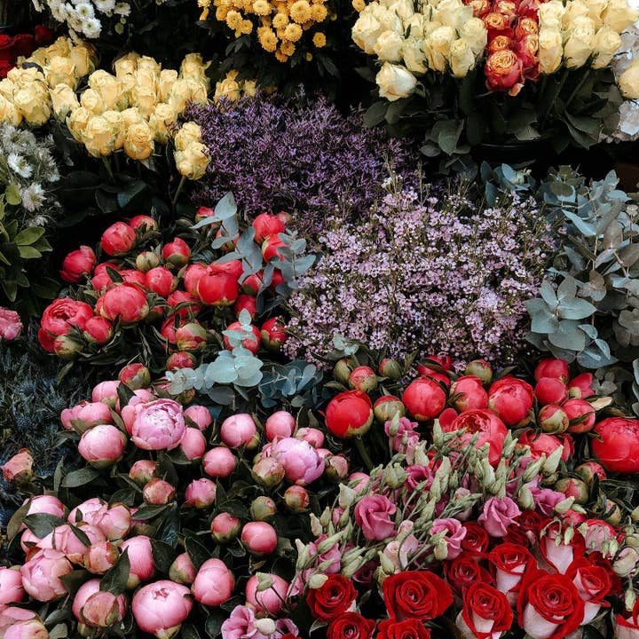 Bougie en cire de soja pure et naturelle Marché aux fleurs pour la vente par Blackberry Hill Apothecary