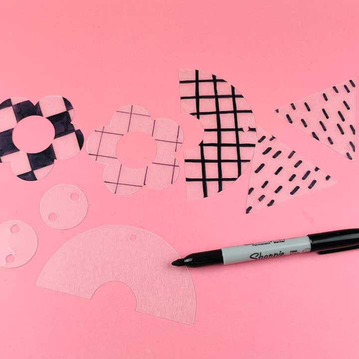 The Edinburgh Craft Club - Wholesale DIY craft kit - Shrink Plastic Earrings Kit3