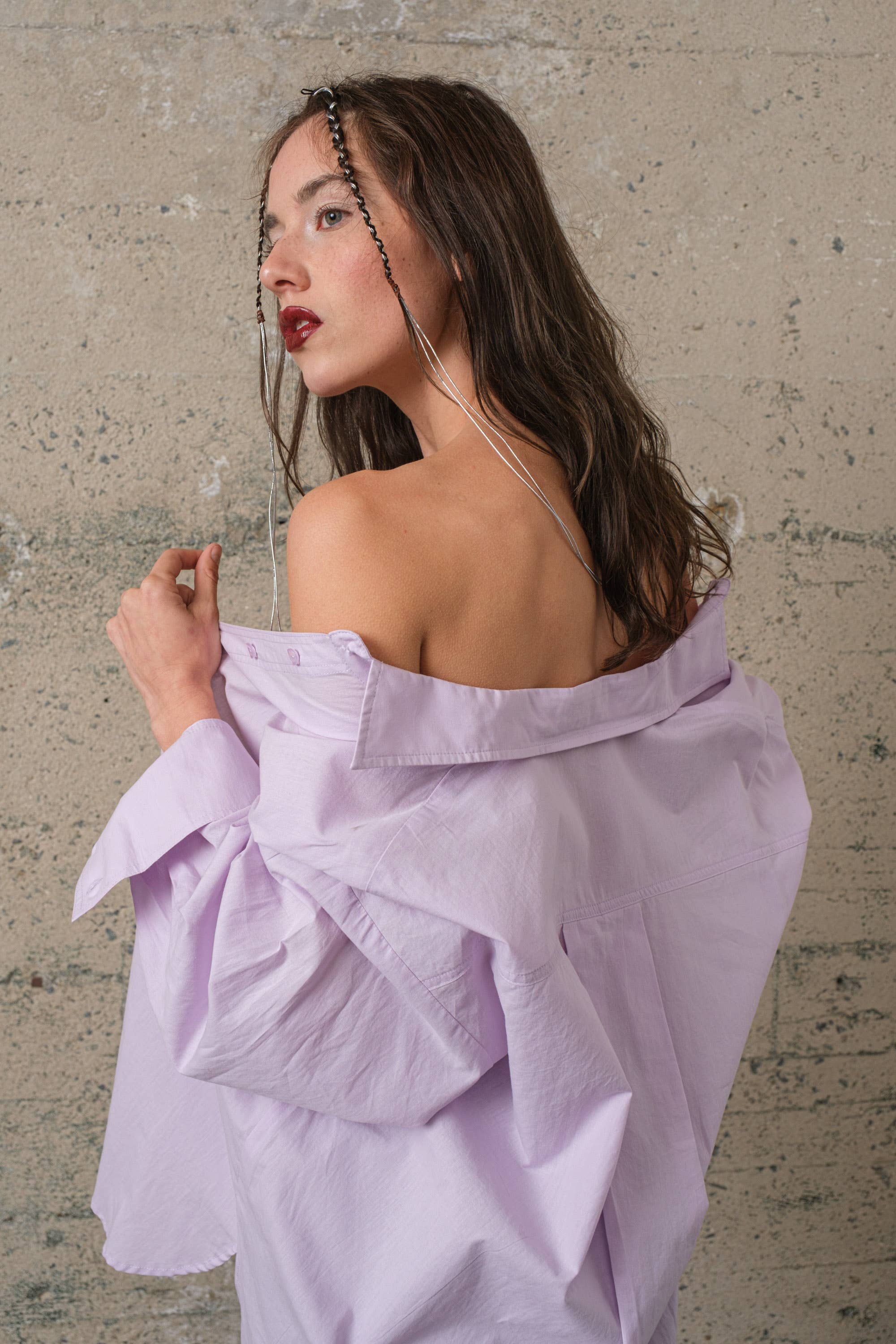 Signature 8 - Wholesale Button Down Shirt - Women's - OVERSIZED SHIRT S1924C24