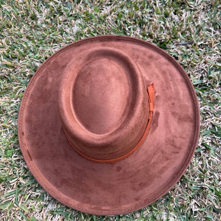 Alberly USA - Wholesale Fedora - Women's - vegan suede hat with pencil brim10