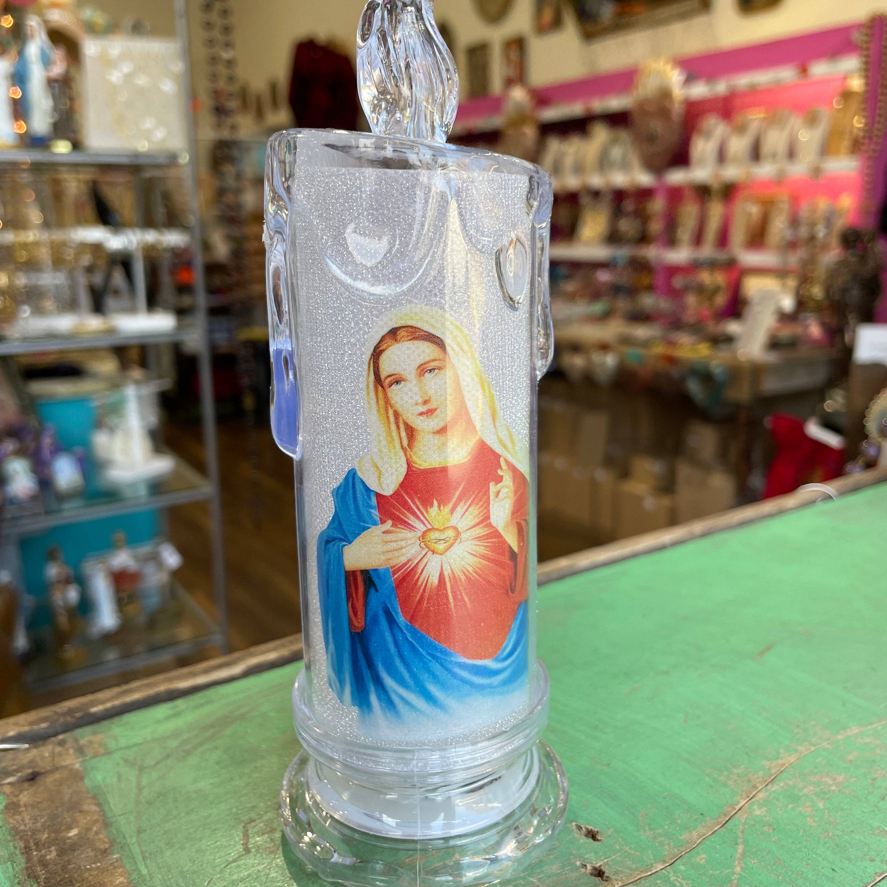 Love and Honor Jesus LLC - Wholesale Votive Candle - Sacred and Immaculate Heart Battery Operated Candles1