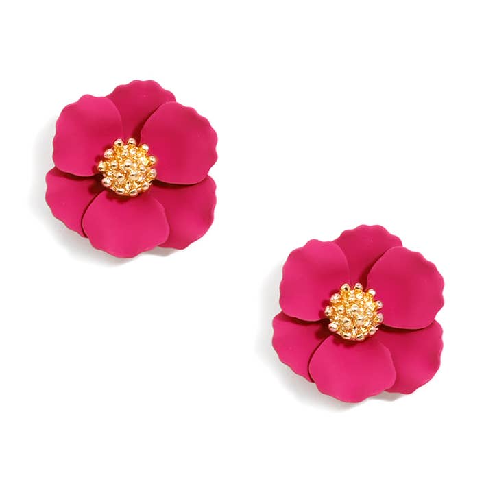 ZENZII Jewelry - Wholesale Stud/Post Earrings - Mini Hand Painted Floral Stud Earring4