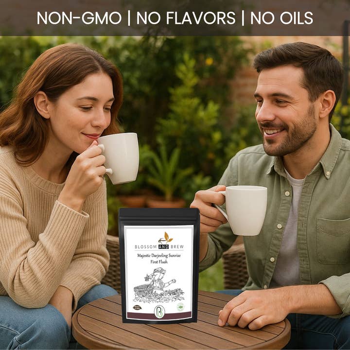 Blossom & Brew - Wholesale Loose Tea - Darjeeling First Flush Black Tea- Majestic Sunrise Notes3