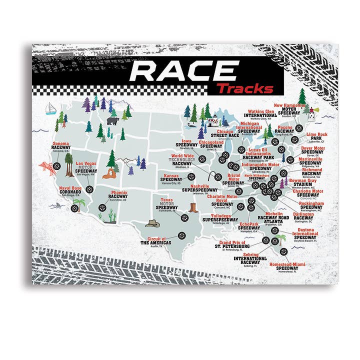 MAP - RACING - NASCAR Race Track MAP with map for wholesale by UUPP